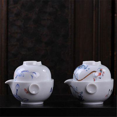 

Высокое качество китайского фарфора Gongfu чашка чая и чайник Набор