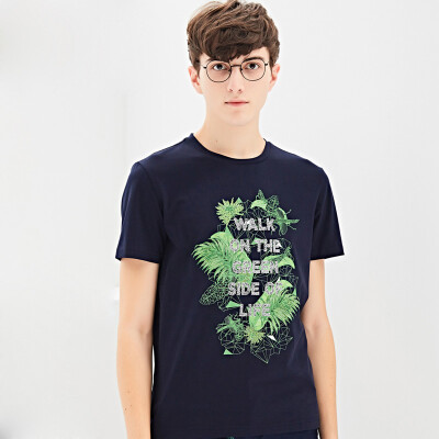 

DANCING WOLVES Slim Fit Printed T-Shirt