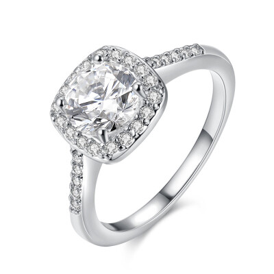 

R002-C-8 Jewelry Nickle Free Antiallergic Fashion K PlatinumPlated Ring