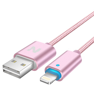 

Nose breathing light Apple 6 / 5s / 7 data cable phone charger line power cord support iphone5 / 6s / 7 Plus / SE flat ipad4 mini 1.5 m rose gold