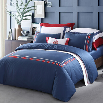 

Meng Jie home textiles produced MEE bedding sets of 60 high-density cotton satin four-piece bed sheets quilt English 15-meter bed 200 230cm