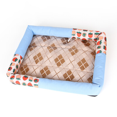 

Pet Cat Dog Bed Kennel Summer Cooling Bed Puppy Pet Mat Pad House Comfortable Padded Soft Mat Pet Supplies