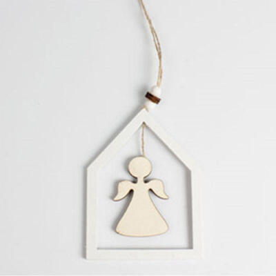 

Xmas Tree Ornament Decoration Home Party Holiday Christmas Wood Garland Decor
