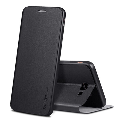 

X-Level Phone Case For Samsung Galaxy J4 2018J6 2018A9A9 Pro Luxury Slim Flip PU Leather Concise Full cover protection