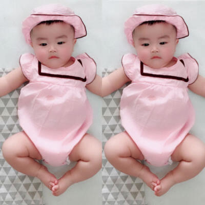 

Newborn Baby Girl Summer Romper Bodysuit Jumpsuit Hat Outfits Sunsuit Clothes