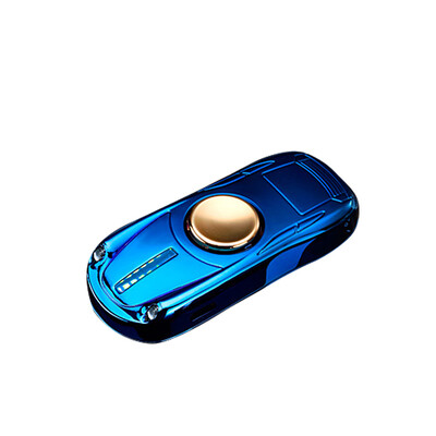 

Sports Car Shaped Fingertips Gyro USB Rechargeable Electronic Cigarettes Lighters with Lamp Matte Silver