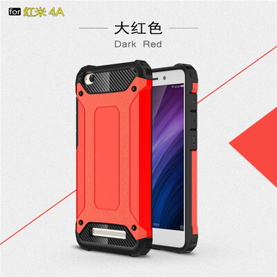 

Fivice Xiaomi Redmi 4A case Luxury Silicone Diamond Armor PC Hard Shell Phone Case