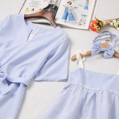 

Family Dresses Mother Daughter Matching Summer Baby Girl Dress Clothes Outfit