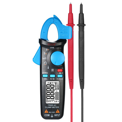 

BSIDE Digital Mini AC Clamp Meter 6000 Counts Auto Range True RMS Portable Handheld Multimeter Measuring ACDC Voltage AC Current