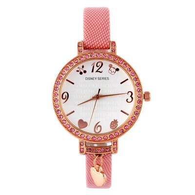 

Disney (Disney) female table Korean version of the fashion girl watch female students simple pointer quartz watch female leisure watch MK-11033J