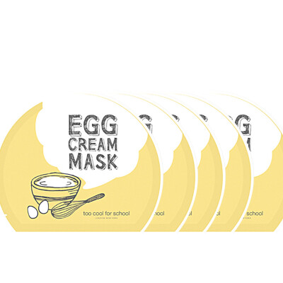 

Too cool for school) smooth egg nutrition mask (boxed) 28g * 5 (moisturizing moisturizing silky