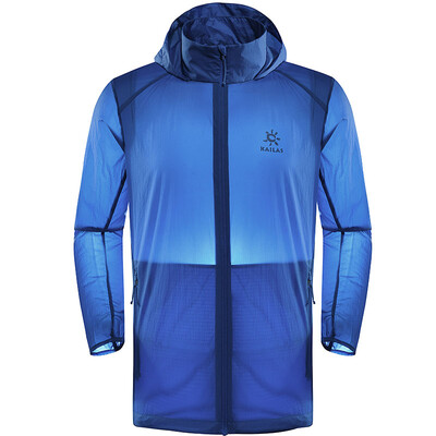 

Kailas (Kailas) light windbreaker outdoor sports soft skin windbreaker male models Prussian blue XXL