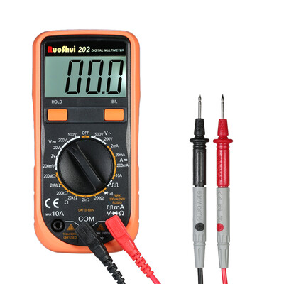 

RuoShui 1999 Counts Mini Digital Multimeter Multi-functional Multi Meter Handheld Ammeter Voltmeter Measuring DCAC Voltage DC Cur