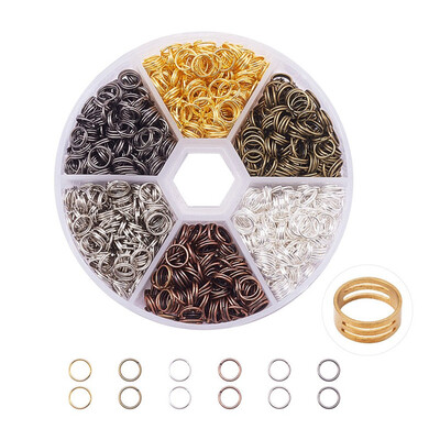 

PH PANDAHALL 800 Pcs Iron Split Rings Double Loop Jump Ring Chainmail Link Wire 21-Gauge for Jewelry Making