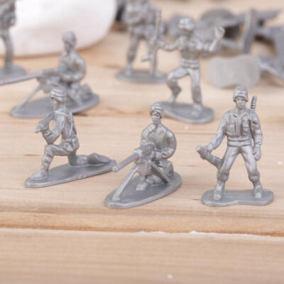 

100pcs Military Plastic Toy Soldiers Army Men Figures 12 Poses Student Gift Hot