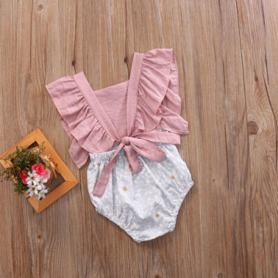 

Infant Baby Girls Floral Romper Bodysuit Jumpsuit Playsuit Clothes Outfits 0-24M