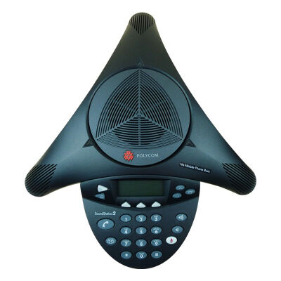 

Polycom POLYCOM Conference Telephone Audio & Video Conference System Terminal Omnidirectional Microphone Octopus Conference Phone SoundStation 2 Standard Medium Conference Room