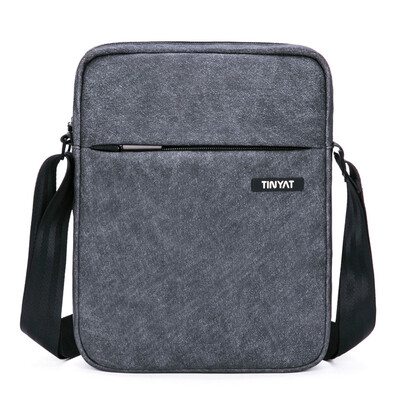 

Tianyi TINYAT Korean Fashion Shoulder Bag Men&39s Casual Sports Bag Business Messenger Bag PU Leather Bag T511 Leather Gray