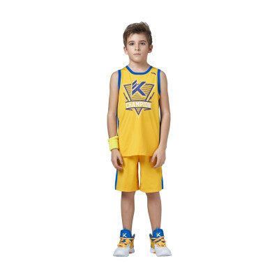 

ANTA Children's Basketball Set Children's Sports Two-piece Set 35721204 Empire Yellow 165