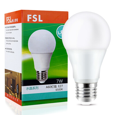 

Foshan Lighting FSL LED Bulb Energy Saving 7W High Power E27 Crystal Bulb Daylight 6500K