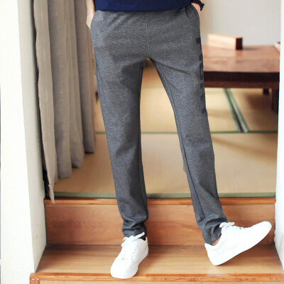 

ANTA men's trousers 95537748 knitted sports trousers Slim letters leg pants feet pants comfortable sports pants H150R gray gray 5  / 180