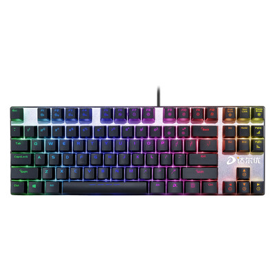

Dale-u mechanic 2-го поколения RGB цветная версия RGB-игры с подсветкой механическая клавиатура черная зеленая ось версия свободного привода