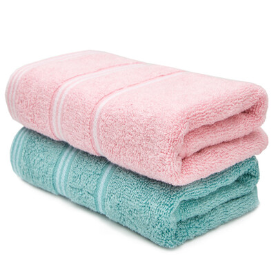 

Matt towel home textiles pure cotton plain soft suction wood language towel two red / blue 90g / article 32 * 68cm