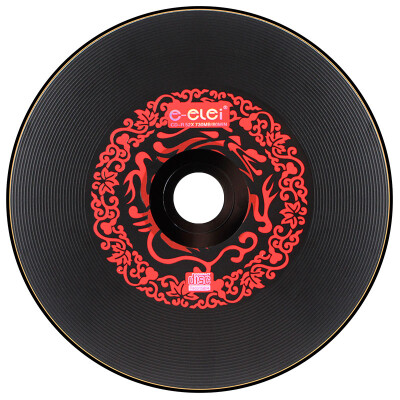 

E-elei 52-speed 700M vinyl music disc blank disc Chinese red professional-level bottled 10-piece disc (CD-R