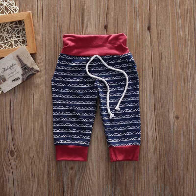 

Infant Baby Boy Girl Floral Clothes HoodiesLong Pants 2PCS Outfit Striped USA