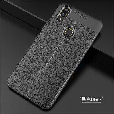 

Fivice Vivo V9 case Luxury leather TPU silicone anti-fall soft shell phone case