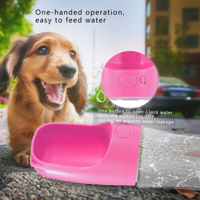 

Dog Water Bottle Leak Proof Portable Puppy Water Dispenser with Drinking Feeder for Pets Outdoor Walking Hiking Travelling