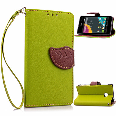 

Green Design PU Leather Flip Cover Wallet Card Holder Case for Acer Liquid Z220
