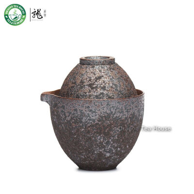 

Handmade Wood-Fired Ceramic Portable China Gongfu Tea Cup Teapot Travel Set