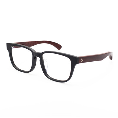 

Wood ninety round 21037MC1 retro style wooden frame glasses frame men&women tide section glasses frame black