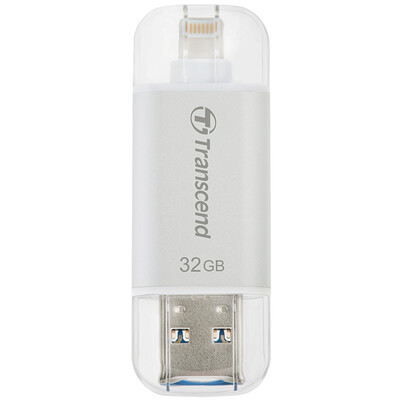 

Transcend 32GBJDG300 Apple phone flash phone phone компаньон Lightning, USB 3.1 двойной разъем Apple официальный MF сертификация серебро