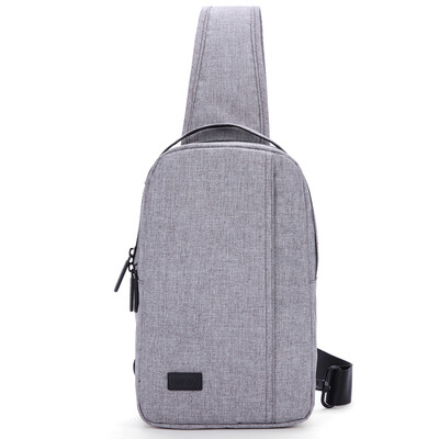 

Tianyi TINYAT chest bag men&39s leisure sports bag Messenger bag trend small backpack running pockets middle school student bag male bag shoulder bag T608 white gray