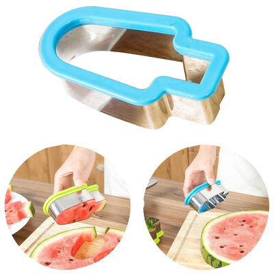 

UpperX 1PC Creative Watermelon Slicer Ice Cream Mold Vegetable Cutting Tool Kitchen Accessories Stainless Steel Simple Form