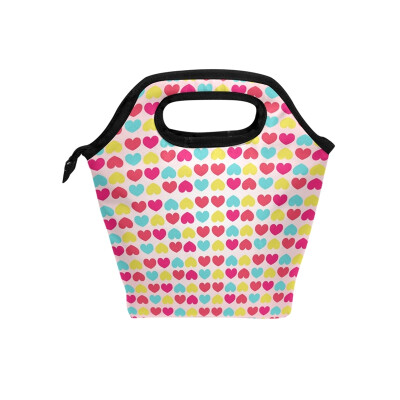 

Lunch Bag More Love Tote Travel Picnic Insulated Handbags Portable Zipper Lunch Bag Box