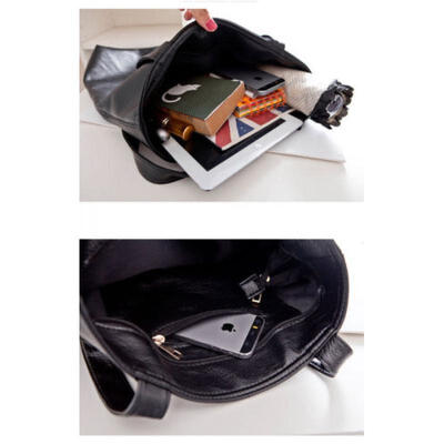 

Womens Girl Retro Large PU Leather Tote Handbag Shoulder Bag Messenger Bag Gift