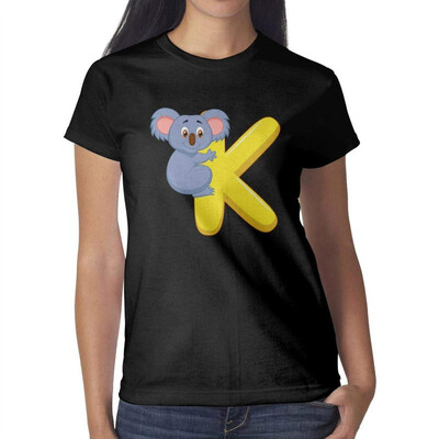 

Koala Gifts Word K Koala Shirts for Women Vintage Womens Cotton t Shirts