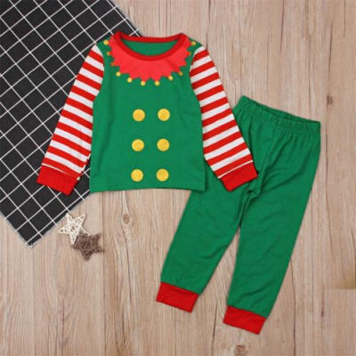 

Christmas Kids Baby Girl Xmas Cute Long Sleeve Top Pants Outfit Set Clothes