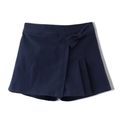 

Flossie Flordeer French children's clothing girl bow dress pants solid color short pants F71013 navy blue 110