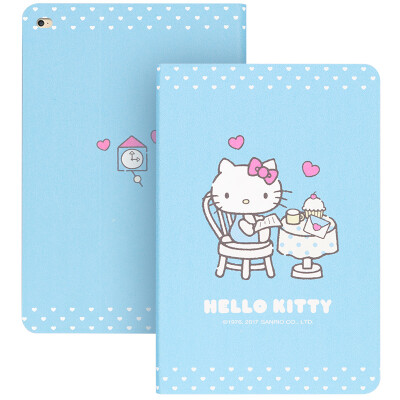 

Отлично Hello Kitty серии Apple IPAD Pro 12,9-дюймовый корпус плоский мультфильм защиты оболочки / набор закуски всегда синий