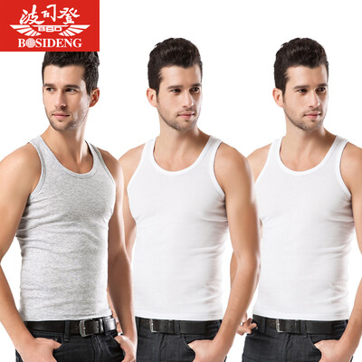 

Jingdong supermarket Bosideng BOSIDENG men&39s vest cotton breathable sports fitness bottoming shirt vest sweat vest male thin section underwear three pieces of white XXL