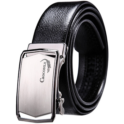 

[Jingdong supermarket] crocodile shirt (CROCODILE) fashion trend men's leather belt business automatic buckle belt male 13672090-01 black