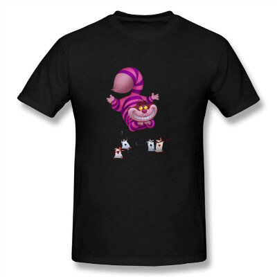 

Alice in Wonderland-Cheshire Cat Fashion Cotton Short Sleeve T Shirts