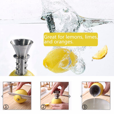 

Outdoor Manual Lemon Juicer Squeezer&Lemon Pourer Stainless Steel