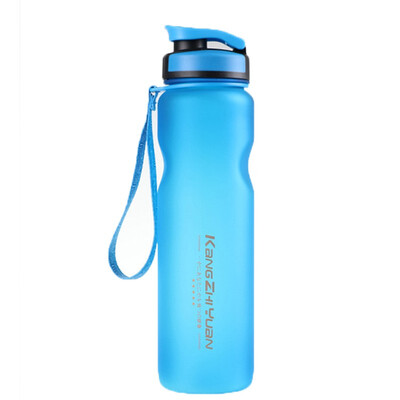 

sports portable plastic water cup student cup no leaks no problem Blue 1000ml