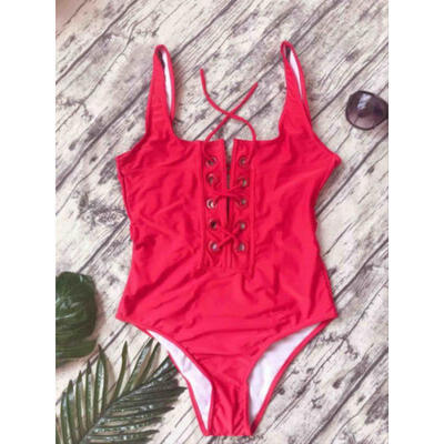 

Womens One-Piece Bandage Bikini Push Up Padded Bathing Swimsuit Swimwear Tops
