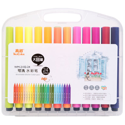 

Truth (Truecolor) WM-2102-24 большой треугольный PP PP в штучной упаковке акварельная ручка 24 цвета